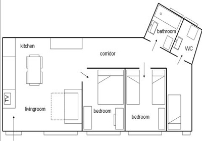 Details, pictures and price of the apartment&nbsp;Mascagni - Pomo d'Oro, Budapest n.7